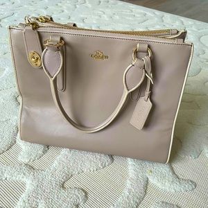 Coach leather square bag